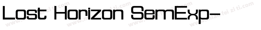 Lost Horizon SemExp字体转换